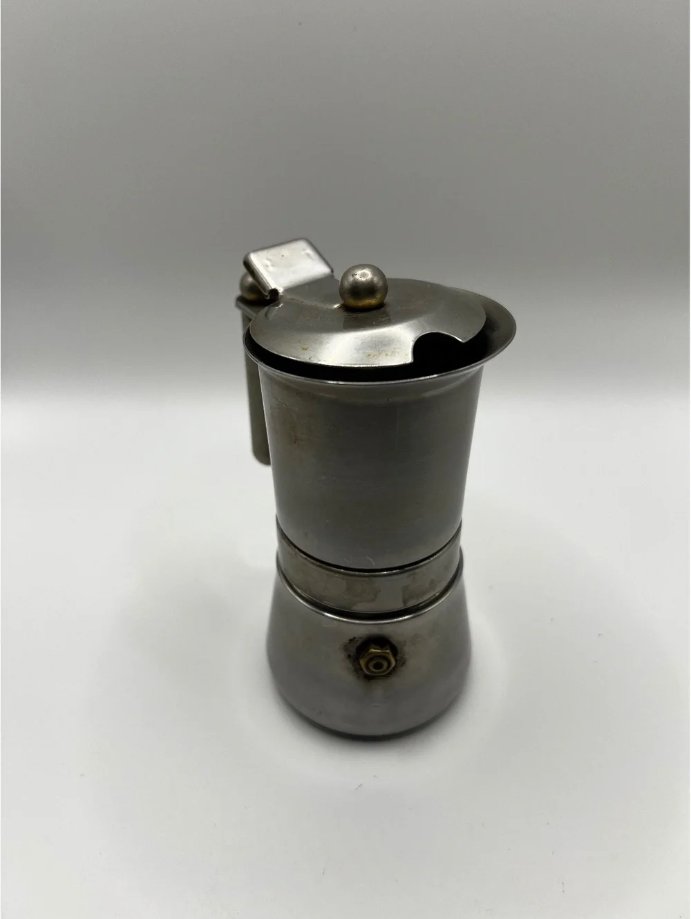 Vintage 18-10 Stainless Steel Single Cup Espresso Maker Made in Italy